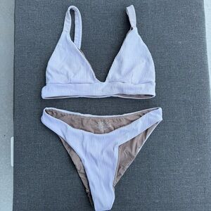 Acacia Swimwear Lilac Rib Bikini